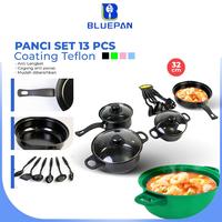 Gambar PANCI ALAT MASAK SET TAHAN PANAS ANTI KARAT ANTI LENGKET Panci Set Wajan Penggorengan Spatula Set Isi 13Pcs 1 Set Frypan Saucepan PREMIUM MINIMALIS  stainless steel WAJAN - Hijau dari fellazxy6108 undefined 2 Tokopedia