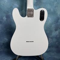 Gambar John 5 Ghost TL 6-String Electric Guitar in Arctic White, Mahogany Body with Red Trim, Custom Neck, Arcade Style Kill Switch dari KATAK BITSER undefined 5 Tokopedia