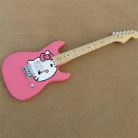 Gambar Hello Kitty sticker guitar body, the actual product is very cute, electric guitar dari TUAN RENDY undefined 1 Tokopedia