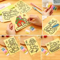 Gambar Creative DIY Sand Painting Kids Montessori Toys Children Crafts Doodle Colour Sand Art Pictures Drawing Paper Educational Toys dari Pt tembakau sintetis undefined 4 Tokopedia