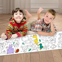 Gambar DIY Drawing Roll Sticky Color Filling Paper Graffiti Scroll Coloring Roll Kids DIY Painting Educational Toys For Children dari Pt tembakau sintetis undefined 1 Tokopedia