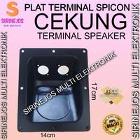 Gambar ZK301 PSC PLAT SPICON CEKUNG MANGKOK BESI TERMINAL SPEAKER SPICON SEPIKON dari EL BAJU undefined 1 Tokopedia