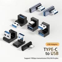 Gambar 90 Degree Elbow Adapter USB Type A Type C 3.1 Converter Fast Charging - A dari kiistore3 undefined 1 Tokopedia