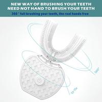 Gambar New! Terlaris! Ultrasonic U Shape 360 Degrees Intelligent Automatic Sonic Lazy Electric Toothbrush B dari nadyineee undefined 3 Tokopedia