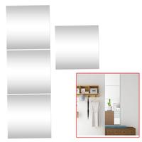 Gambar 4pcs 30x30cm Mirror Tiles Wall Sticker Square Self Adhesive Stick On DIY Home Bathroom Bedroom Kitchen Decoration dari bastianwijaya undefined 1 Tokopedia