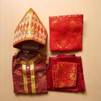Gambar (Langsung Diproses) Pakaian Adat Minangkabau Anak Laki Laki Minang Padang Sumatera Barat | Grab/Gosend dari tokosharri undefined 4 Tokopedia