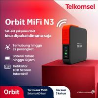 Gambar Telkomsel Orbit Mifi N3 Pro Portable Modem Wifi (Baterai Besar 3000 mAh) - Free 15GB untuk 60 hari 4G High Speed Bonus Data Garansi Resmi HKM 3 Tahun K449 - Faco Tech - Orbit Mifi N3 dari Faco Tech undefined 1 Tokopedia