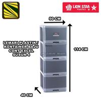 Gambar Lemari Plastik / Kontainer Baju Lion Star Excel L4 Susun 4 Dan Excel L -Gratisongkir - Susun 4 dari CITRA FURNITURE OFFICIAL STORE undefined 3 Tokopedia