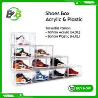 Gambar Shoes Box full Acrylic Sneaker Box Kotak Sepatu Shoe box Transparan - Plastic, Extra Large dari kyara 1 undefined 1 Tokopedia