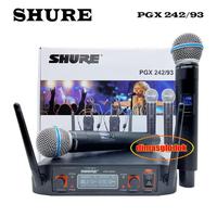 Gambar Mic Wireless SHURE PGX 242/93 Werles Microphone 2 Mik Pegang Wirles Mikropon Tanpa Kabel Shure pgx242/93 pp dari A-SOUND undefined 5 Tokopedia