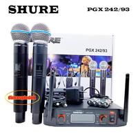 Gambar Mic Wireless SHURE PGX 242/93 Werles Microphone 2 Mik Pegang Wirles Mikropon Tanpa Kabel Shure pgx242/93 pp dari A-SOUND undefined 3 Tokopedia