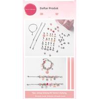 Gambar 66pcs DIY Gelang Pandora DIY Kalung Anak Perempuan Set Manik Manik Gelang DIY Bracelet Hadiah Gelang Pembuat Kit Anak Hadiah - kotak Pink dari yohanaaafashion undefined 4 Tokopedia