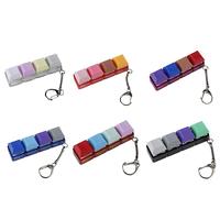 Gambar 4-Keys Mechanical Keyboard Key Toy Keychain Party Stress Relief DIY Fidget Button Keycap Fidget Keyboard Toys Finger Keyboard dari seambean undefined 3 Tokopedia