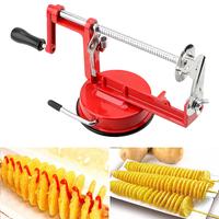 Gambar Twisted Potato Apple Slicer Vegetable Spiralizer Stainless Steel Manual Spiral French Fry Cutter Cooking Tools dari Widowati&#39;s undefined 1 Tokopedia