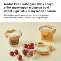Gambar LocknLock Oven Glass Tritan Cap Baby Food Container - LLG510S3 TERLARIS/TERMURAH/TERPOPULER dari Kids&amp;Mom Official undefined 4 Tokopedia