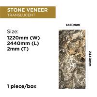 Gambar TACO Fideco Wall Panel Stone Veneer Translucent Tebal 2mm Ukuran 122cm x 244cm per Lembar - FSL 111 C Iceberg dari Bintang Klender - TACO Official Partner undefined 3 Tokopedia