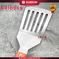 Gambar SUBRON Spatula Griddle Lubang Non Lubang Panggang Roti Steak Ukuran Besar Stainless Handle Kayu - Non Lubang S dari SUBRON KITCHENWARE undefined 4 Tokopedia