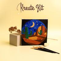 Gambar Paint By Number 20x20cm Scenery Series [Kreate Kit] DIY Painting Kit Canvas Kanvas Lukis dari Putrih santi undefined 2 Tokopedia