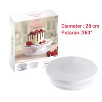 Gambar Cake Rotary / Cake Turntable / Rotating Cake Stand / Meja putar dari Luxie Classy undefined 1 Tokopedia