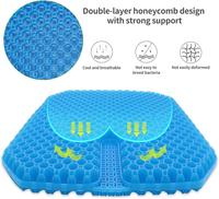 Gambar Gel Seat Cushion, Double Layer Egg Gel Cushion for Pressure Relief, Seat Cushion for The Car,Office,Wheelchair&Chair.Breathable - dari toko adit 04 undefined 4 Tokopedia
