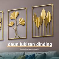 Gambar WallDecor Hiasan Dinding Frame Metal EMAS Daun Leaf Ginko Scandinavian /Ornaments / Pajangan Besi / Tropical/ Hiasan Dinding Ruang Tamu 60x40 dari Putrih santi undefined 4 Tokopedia