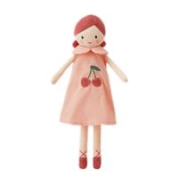 Gambar Cherry Print Skirt Girl Plush Doll Babies Toy Cute Plush Toy Little Girl Stuffed Doll Appease Sleeping Toy for Babies dari marmanservixeac undefined 1 Tokopedia