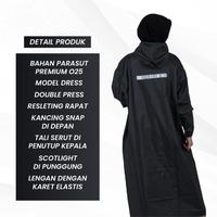 Gambar Jual Jas Hujan Khn Dress / Gamis Garansi Anti Rembes Low Price - Hitam dari Topi ade undefined 5 Tokopedia