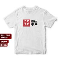 Gambar Baju Kaos Plesetan ENAQLO / kaos parodi logo brand lucu / kaos aneh nyeleneh unik / ugly t shirt / kaos kata kata lucu pria wanita anak dewasa bisa lengan panjang - Hitam, Uk.anak dari OliverSupply undefined 5 Tokopedia