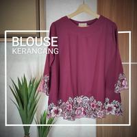 Gambar [Fresh Authentic] Atasan Rok Batik/Blus Bordir Tasikmalaya/Kebaya Modern - navy, L-xL dari Fresh Authentic undefined 2 Tokopedia