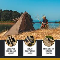 Gambar Onetigris Multiuse Raincoat Configurable Outdoor Tent TENTSFORMER Poncho Shelter 1500mm Waterproof 3 Season Single Tent dari wulandaribeekah undefined 3 Tokopedia