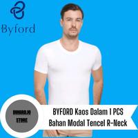 Gambar PROMO !!! SALE TERLARIS BYFORD KAOS DALAM PRIA R NECK ISI 1 PCS BAHAN MODAL TENCEL SUPER SOFT READY dari Mixie Mart_ undefined 3 Tokopedia