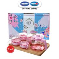 Gambar IDOLMART Teko Set Tea Pot Set Isi 4 Gelas Pitcher Set Gelas Bandung - Pink dari Idolmart Official BDG undefined 1 Tokopedia