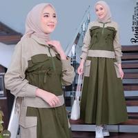 Gambar Zaira Outfit - Reina Set Setelan Rok 2in1 Wanita Muslim Matt Polo Linen Polos Basic Premium All Size Fit To XL Besar OOTD Casual Daily dari yanri anaba afida undefined 4 Tokopedia