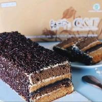 Gambar Lapis Kacang Bolu Medan C&F / Kue Bolu Coklat Kacang Keju Ceres - FULL KACANG dari fajriistore01 undefined 4 Tokopedia