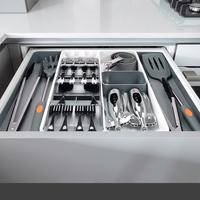 Gambar Spoon Fork Organizer Cutlery Storage Tray Knife Block Holder Kitchen Drawer Separation Box Plastic Container Cabinet Tableware dari Denvara Store undefined 3 Tokopedia