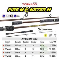 Gambar Tornado Fire Monster 562 Pe4 Joran Jigging Bahan Carbon Solid Ring Guide Fuji Walesan Tongkat Pancing Kolam Galatama Galapung Ikan Mas Panjang 165cm Ringan Super Kuat Murah Serta Berkualitas dari egife mb undefined 1 Tokopedia