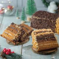 Gambar Lapis Kacang Bolu Medan C&F / Kue Bolu Coklat Kacang Keju Ceres - FULL KACANG dari fajriistore01 undefined 5 Tokopedia