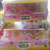 Gambar PAKET 3 PACK @90pcs GUMMY LOLIPOP KARAKTER LUCU - PERMEN LUNAK GUMMY BENTUK BONEKA RASA BUAH-BUAHAN Candy Food Manis Warung Snack Rendah gula Best Seller dari agungsar market undefined 5 Tokopedia