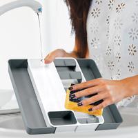 Gambar Spoon Fork Organizer Cutlery Storage Tray Knife Block Holder Kitchen Drawer Separation Box Plastic Container Cabinet Tableware dari Denvara Store undefined 4 Tokopedia