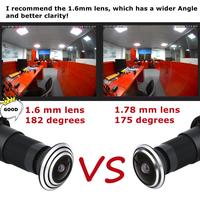 Gambar Security 1080P Mini Wifi Door Eye Hole IP Camera Wide Angle FishEye Lens 1.66mm Peephole CCTV Network Audio Horn P2P Onvif Tuya dari sarbanistore1 undefined 5 Tokopedia