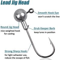 Gambar 45Pcs/32Pcs Crank Jig Head Hook Set Lead Jig Head Sharp Barbed Hook For Soft Worm Bait Bass Trout Freshwater Saltwater Lures dari GROSIR KOMPORANYAAR TERRBARRRU undefined 4 Tokopedia