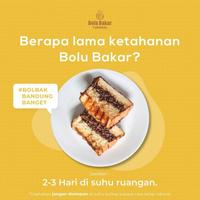 Gambar BOLU BAKAR TUNGGAL BANDUNG dari Glori Fudgi Yummy undefined 3 Tokopedia