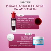 Gambar SKINTIFIC - 4PCS Day Cream Night Cream Peeling Set | Acid Peeling Solution Serum 30ml + 5X Ceramide Barrier/377 Dark Spot/Retinol renewed/MSH Niacinamide Moisturizer Gel 30g | Acner Glowing Anti-Aging ExfolLactic Acidiating Brightening Whitening Calmdown - Peel + Glow 4pc dari Skintific Official Store undefined 4 Tokopedia