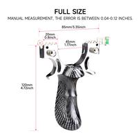 Gambar Strong Aiming Slingshot, High-quality Metal Anti Slip Handle Sling Shot, Outdoor Hunting Shooting Slingshot, Practice Package dari Marlong Olshop undefined 2 Tokopedia