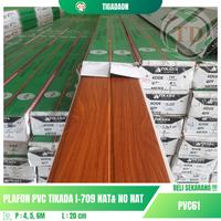 Gambar PLAFON PVC TIKADA i-709 NAT& NO NAT  LAMINATE DOFF - 6M-POLOS dari tiga daon plafon bekasi undefined 2 Tokopedia