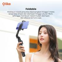Gambar Olike PT01 Mini Selfie Stick Tripod & Holder Handphone Tongsis + Wireless Bluetooth Remote dari Starcomp Solo undefined 5 Tokopedia
