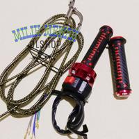Gambar Gas spontan 2 kabel - gas tali gas +saklar + Hangrip untuk Pcx aerox nmax lexi MX RX king satria Vixion Scorpio Tiger Megapro Mio Vario Scoopy beat KLX - CRF - NINJA VIXION R15 CBR MT15 R25 NINJA 250 Dll universal dari halanan undefined 4 Tokopedia