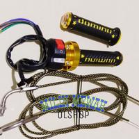 Gambar Gas spontan 2 kabel - gas tali gas +saklar + Hangrip untuk Pcx aerox nmax lexi MX RX king satria Vixion Scorpio Tiger Megapro Mio Vario Scoopy beat KLX - CRF - NINJA VIXION R15 CBR MT15 R25 NINJA 250 Dll universal dari halanan undefined 2 Tokopedia