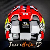 Gambar ARAI HELM RX-7X TT IOM 2023 / ISLE OF MAN RED / RX7X TT-IOM dari floreststore undefined 2 Tokopedia