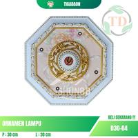 Gambar ORNAMEN LAMPU FIGURA EKSKLUSIF SEGI 8 dari tiga daon plafon bekasi undefined 4 Tokopedia